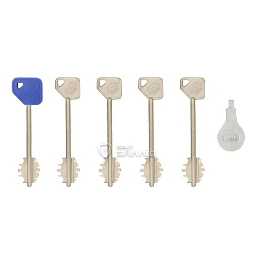 Механізм замка POTENT 7000 (BS63*85мм) 5 довгих ключів - Фото №4