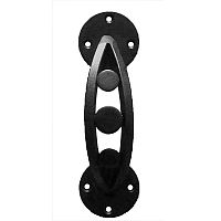 Ручка скоба кована Овал (половинка) чорний