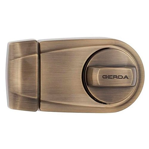 Замок накладний GERDA ZG200S (BS50-60мм) латунь антична 4 ключа - Фото №1