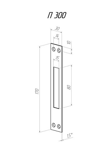 Зворотня планка RADLOCK універсальна для серій M200, M300 - Фото №3