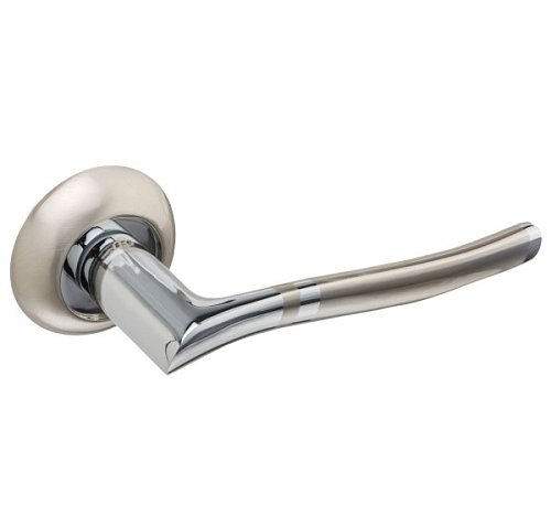 Ручки на розеті GAVROCHE Titanium AL-A5 SN/CP нікель/хром - Фото №4