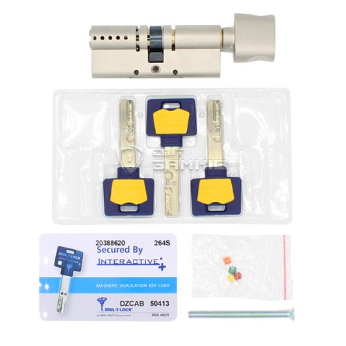 Циліндр MUL-T-LOCK MTL600/Interactive+ 80T (35*45T) нікель сатин - Фото №5