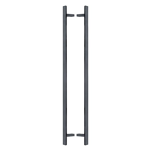 Ручки скоби ABARO Sydney 45° L:1600 X:1400 W:40*20mm SS 304 антрацит RAL 7016 (комплект) - Фото №1