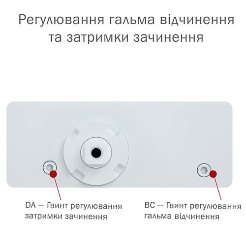 Дотягувач RYOBI DS-3550T BC/DA SLD HO з фіксацією до 60кг Білий - Фото №6