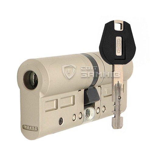 Циліндр TOKOZ Pro400 78 (33H*45) (H - гартована сторона) нікель матовий - Фото №1