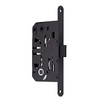 Механізм замка GAVROCHE GR96-K WC (BS50*96мм) пласт.язичок Black чорний