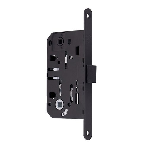 Механізм замка GAVROCHE GR96-K WC (BS50*96мм) пласт.язичок Black чорний - Фото №1