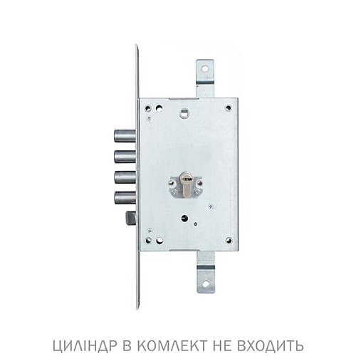 Механізм замка MUL-T-LOCK A528 (BS63*85мм) хром полірований без зв.планки - Фото №6