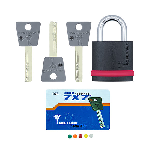 Замок навісний MUL-T-LOCK NE10G 7x7 (3 ключа) - Фото №6