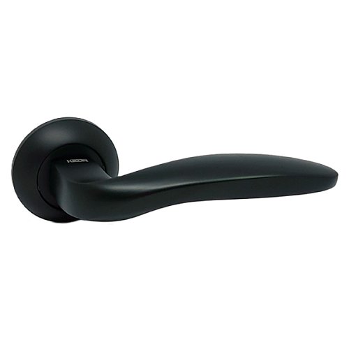 Ручки на розеті KEDR R07.295-AL Black mat чорний матовий - Фото №2