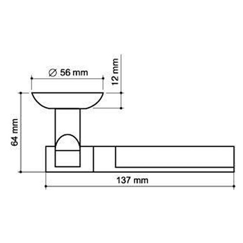 Ручки на розеті ARMADILLO Cosmo (BK6-1-ET-1) SN/CP матовий нікель/хром - Фото №3