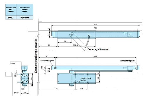 Дотягувач RYOBI D-1200P(U) BC UNIV до 80кг Чорний - Фото №11