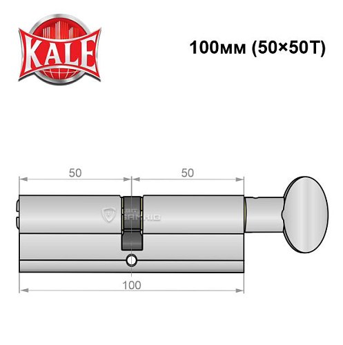 Циліндр KALE 164 BM 100T (50*50T) SN - Фото №5