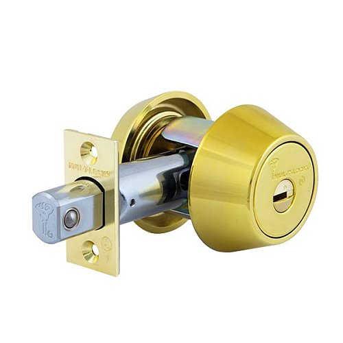 Замок врізний MUL-T-LOCK Dead Bolt Hercular Interactive+ (BS60/70мм) полірована латунь - Фото №2