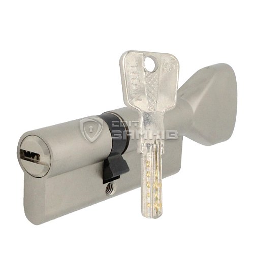 Циліндр TITAN K5 80T (40*40T) нікель сатин - Фото №1