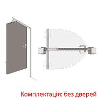 Розсувна система Ergon Living  T.E. довжина 2,2 м на 1 полотно шириною 81,5 см до 70 кг срібна