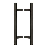 Ручки скоби ABARO Sydney 45° L:400 X:200 W:40*20mm SS 304 чорний RAL 9005 (комплект)