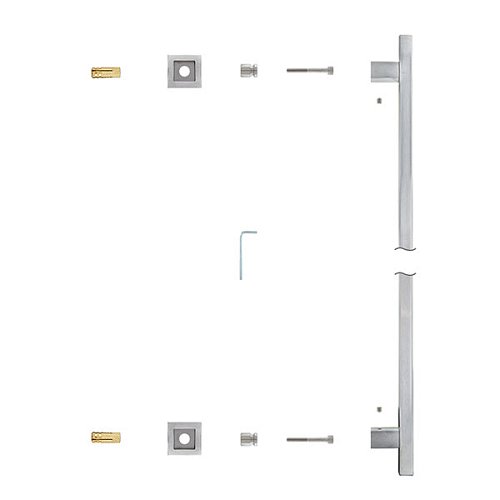 Ручка скоба ROSTEX Alfa 600/500 (половинка) нержавіюча сталь матова - Фото №5