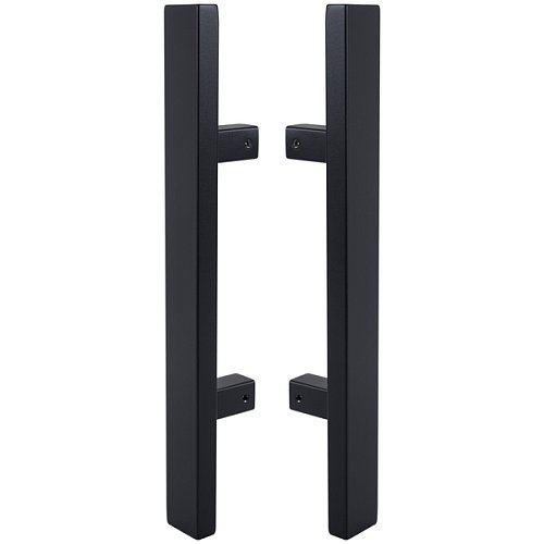 Ручки скоби ABARO Sydney 90° L:400 X:200 W:40*20mm SS 304 чорний RAL 9005 (комплект) - Фото №1