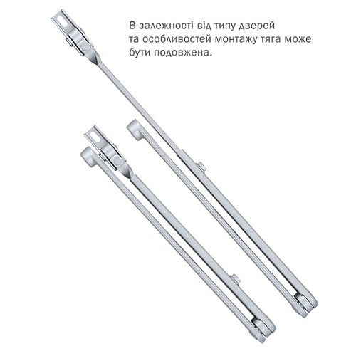 Тяга ABLOY DC190 стандартна Сірий - Фото №4