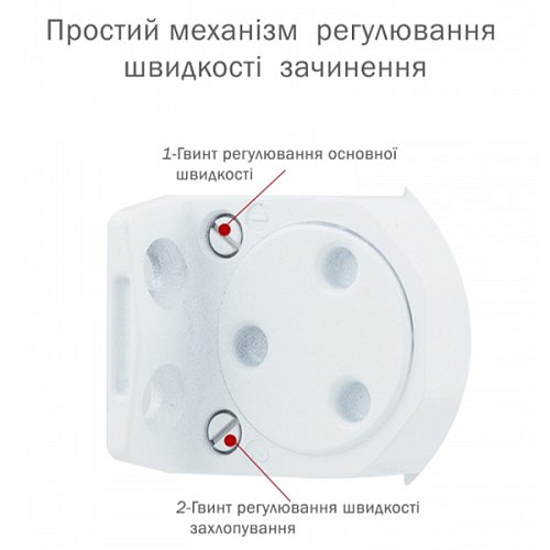Дотягувач RYOBI DS-2550 GLOSSY WHITE BC STD_HO з фіксацією до 80кг Глянцевий білий - Фото №7