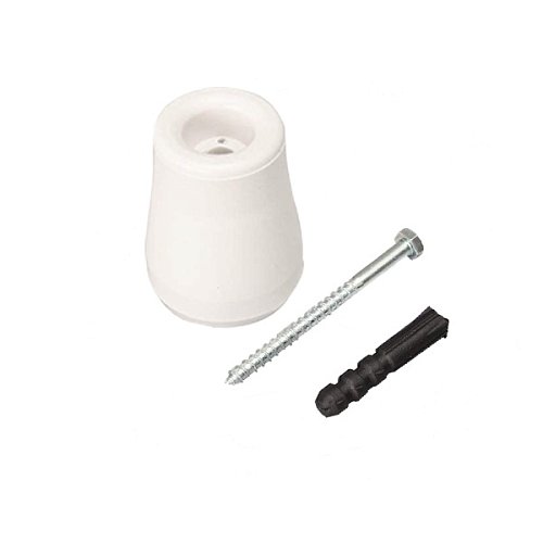 Стопор дверний підлоговий ПОЛЬЩА великий білий - Фото №2