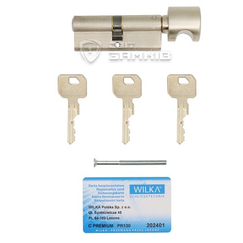 Циліндр WILKA 1405 C Premium 130 100T (50*50T) нікель - Фото №6