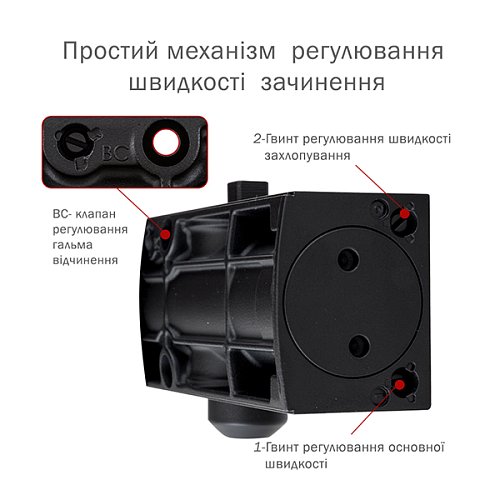 Дотягувач RYOBI D-1200T BC SLD HO з фіксацією до 40кг Чорний - Фото №5