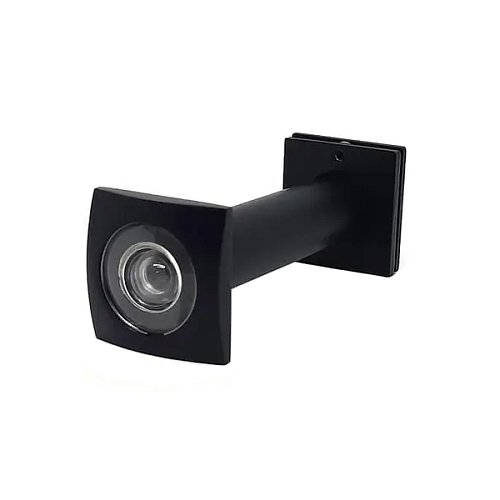 Дверне вічко KEDR DV204 square 70-130 BLACK MAT матовий чорний