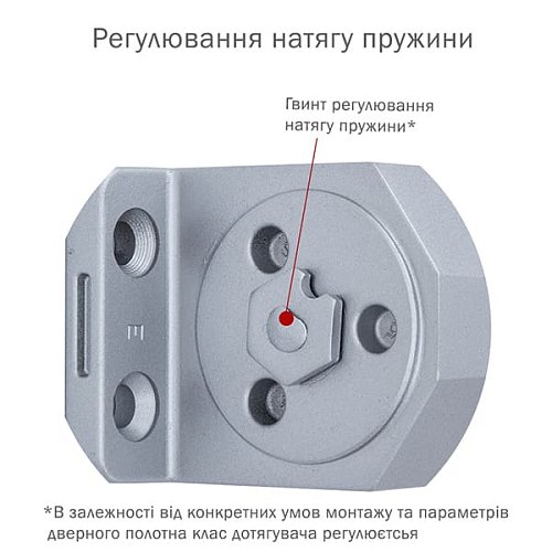 Дотягувач RYOBI DS-3550T BC/DA SLD HO з фіксацією до 60кг Сірий - Фото №8