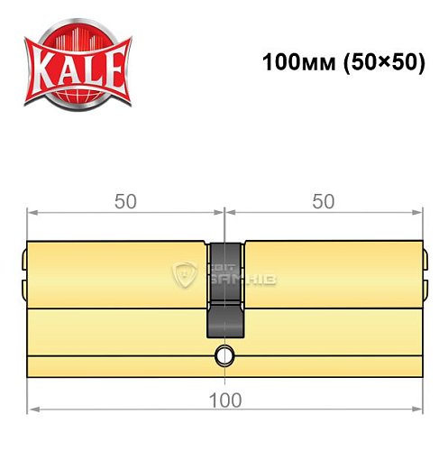 Циліндр KALE 164BNE 100 (50*50) PB - Фото №4