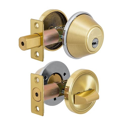 Замок врізний MUL-T-LOCK Dead Bolt DBM ClassicPro (BS60мм) полірована латунь - Фото №1