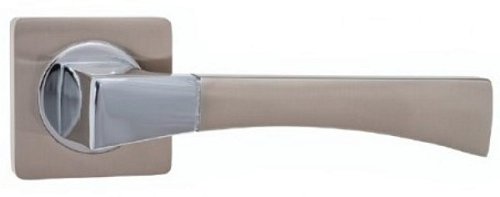 Ручки на розеті KEDR R08.130-AL SN/CP сатин/хром - Фото №2