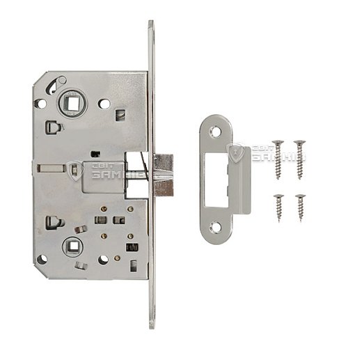 Механізм замка GAVROCHE GR90 WC (BS50*90мм) метал.язичок CP хром - Фото №4