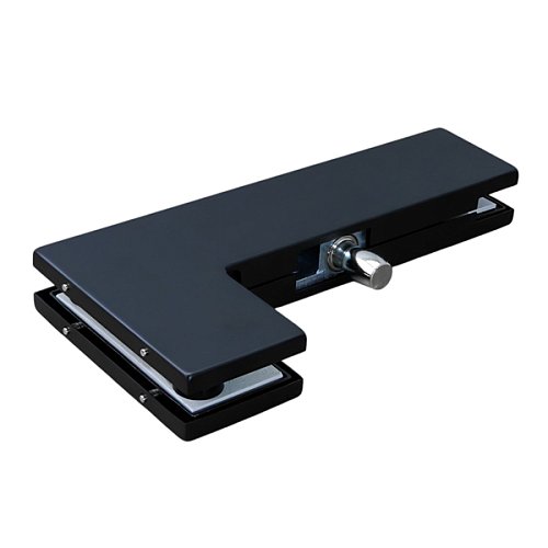 Кутовий Г- подібний фіксатор GLASS-M-TECH EK-40 black чорний - Фото №1