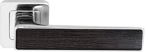 Ручки на розеті RDA Insert (Novelty-RY40) тонка розета хром/венге - Фото №2