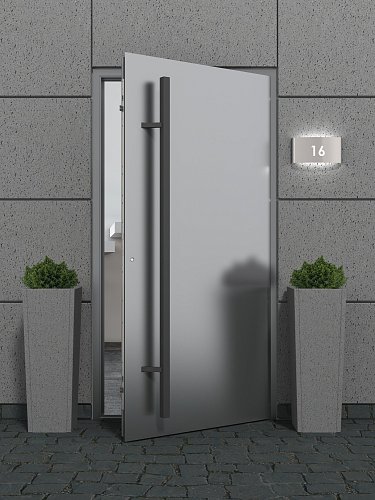 Ручка скоба WALA QA45RX 1200/1000.45 (половинка) труба 40*20 чорний матовий - Фото №3
