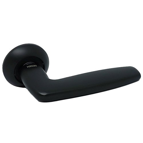 Ручки на розеті KEDR R07.766-AL Black mat чорний матовий - Фото №2