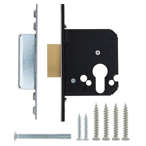 Механізм замка MUL-T-LOCK 731 (BS45мм) матовий хром - Фото №5