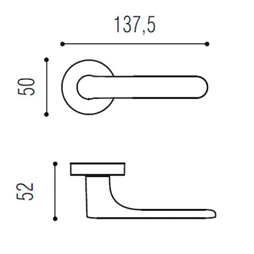Ручки на розеті COLOMBO One CC11 (CC19-CC13) срібло - Фото №3