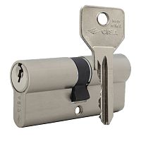 Циліндр CISA C2000 54 (27*27) нікель матовий 3 ключі