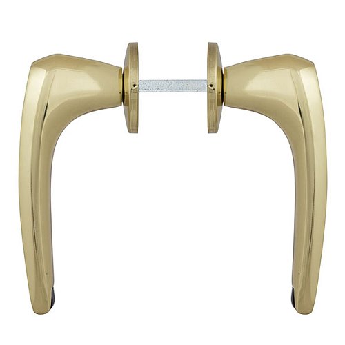 Ручки на розеті ABLOY Duetto 8/002 латунь полірована - Фото №2