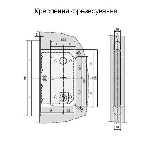 Механізм замка AGB Mediana Polaris Wave WC магніт (BS50,5мм) хром матовий - Фото №5