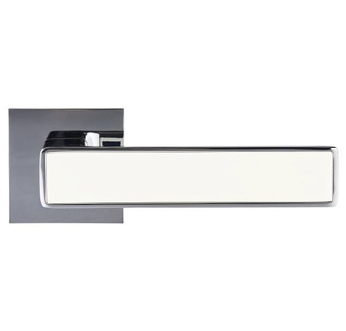 Ручки на розеті GAVROCHE Nikel Ni-Z25 CP/Beige хром/бежевий - Фото №2