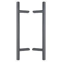 Ручки скоби ABARO Bali 45° L:600 X:400 D:32mm SS 304 антрацит RAL 7016 (комплект)