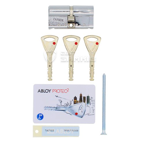 Циліндр ABLOY Protec2 88 (37H*51) (H - гартована сторона) хром полірований - Фото №3