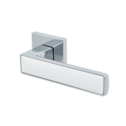 Ручки на розеті SAFITA Mirror HS WP/CP білий/хром - Фото №3