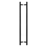 Ручки скоби ABARO Sydney 45° L:1400 X:1200 W:40*20mm SS 304 чорний RAL 9005 (комплект)