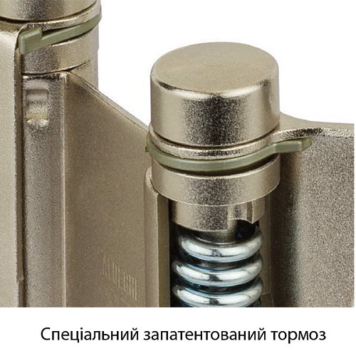 Завіс барний з гальмом ALDEGHI LUIGI 101AC150B 150 мм AC хром - Фото №5