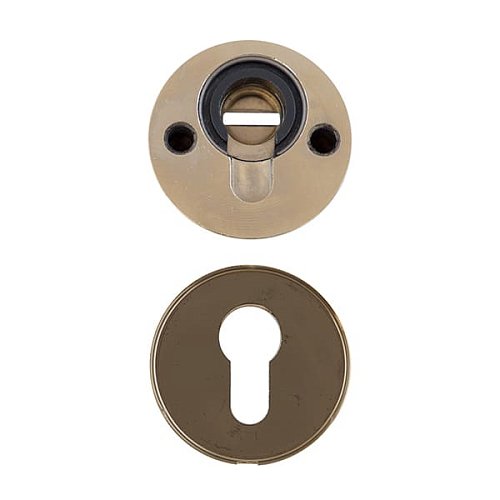 Механізм замка MUL-T-LOCK 415G Двосистемний (BS63*85мм) хром комплект + 2 протектора полір. латунь - Фото №9